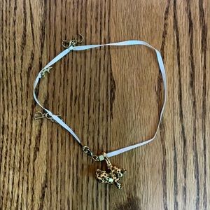 Dior gold charm choker ✨